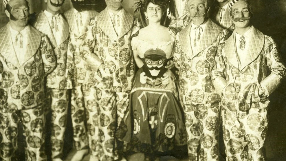 La Fornarina durante la celebración del carnaval
