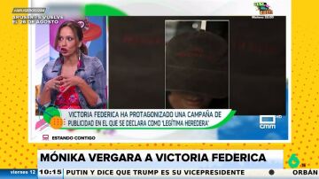Mónika Vergara, a Victoria Federica por su anuncio: "En dos palabras: inapropiada e inoportuna"
