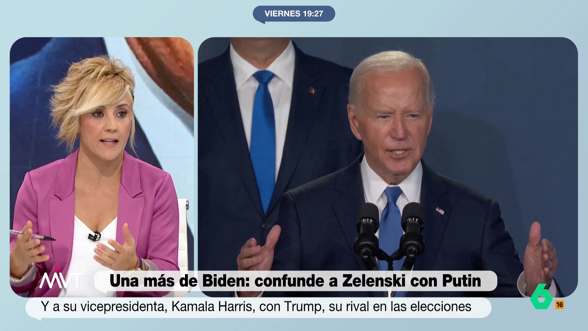 Cristina Pardo analiza las "agónicas apariciones públicas de Joe Biden"