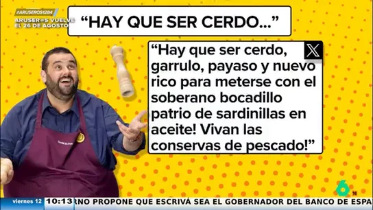 David de Jorge, a la guía gastronómica 'Taste Atlas': "Hay que ser cerdo, garrulo, payaso y nuevo rico" David de Jorge, a la guía gastronómica 'Taste Atlas': "Hay que ser cerdo, garrulo, payaso y nuevo rico"