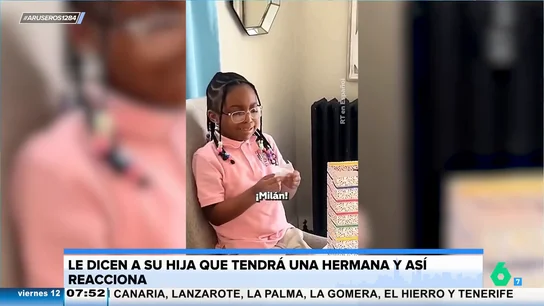 La tierna reacción de una niña cuando se entera de que va a ser hermana: "Ya no me vas a querer" La tierna reacción de una niña cuando se entera de que va a ser hermana: "Ya no me vas a querer"