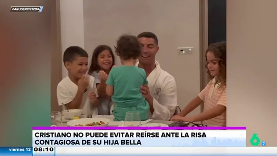 El viral de Cristiano Ronaldo con sus hijos que te sacará una sonrisa: así es la risa contagiosa de su hija Bella El viral de Cristiano Ronaldo con sus hijos que te sacará una sonrisa: así es la risa contagiosa de su hija Bella