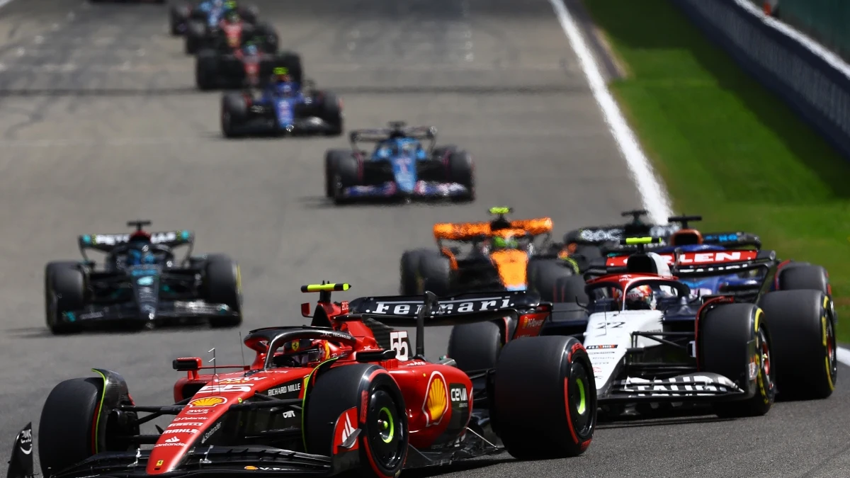 Carlos Sainz, en Bélgica