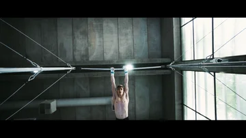 Joel Plata practices an exercise at one point in the documentary. Joel Plata practices an exercise at one point in the documentary.