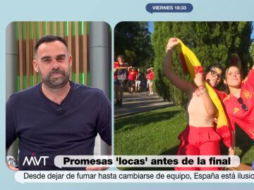 La loca promesa de Javier Bastida en directo si España gana la final de la Eurocopa