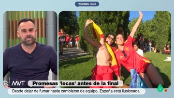 La loca promesa de Javier Bastida en directo si España gana la final de la Eurocopa