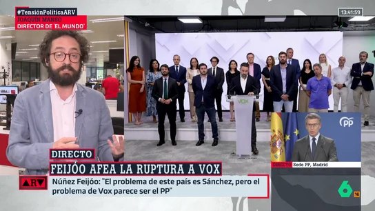 ARV- Joaquín Manso señala los dos nombres tras la decisión de Vox: "Alvise Pérez y Viktor Orbán" ARV- Joaquín Manso señala los dos nombres tras la decisión de Vox: "Alvise Pérez y Viktor Orbán"