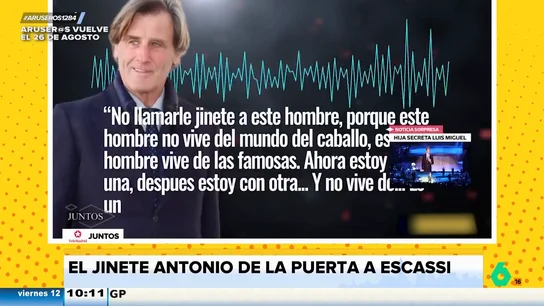 El jinete Antonio de la Puerta llama a Álvaro Muñoz Escassi "jinete frustrado": "Vive de las mujeres" El jinete Antonio de la Puerta llama a Álvaro Muñoz Escassi "jinete frustrado": "Vive de las mujeres"
