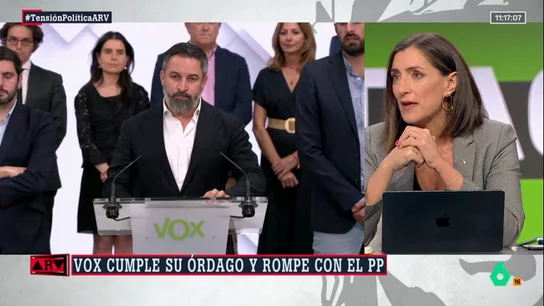 ARV- Sandra León señala que Vox pone de manifiesto su "inmadurez política" al romper con el PP ARV- Sandra León señala que Vox pone de manifiesto su "inmadurez política" al romper con el PP