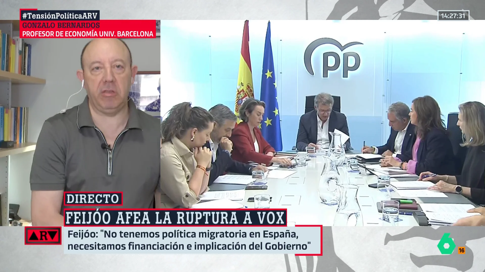 ARV- Bernardos, tras la decisión de Vox: "Abascal va a romper absolutamente el partido" ARV- Bernardos, tras la decisión de Vox: "Abascal va a romper absolutamente el partido"