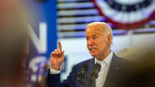 El presidente de Estados Unidos, Joe Biden, durante un acto de campaña este 12 de julio en Detroit, Michigan. El presidente de Estados Unidos, Joe Biden, durante un acto de campaña este 12 de julio en Detroit, Michigan.