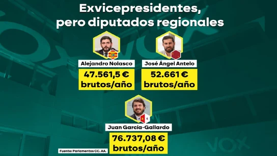 Exvicepresidentes de Vox que siguen de consejeros Exvicepresidentes de Vox que siguen de consejeros