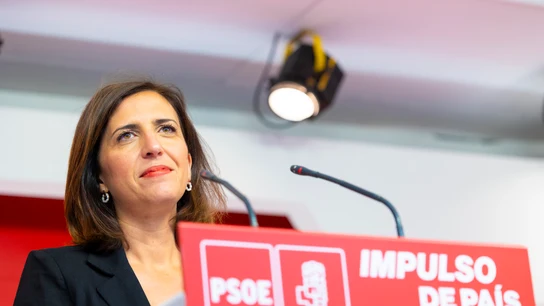 La portavoz del PSOE, Esther Peña, en una rueda de prensa en Ferraz (Archivo) La portavoz del PSOE, Esther Peña, en una rueda de prensa en Ferraz (Archivo)