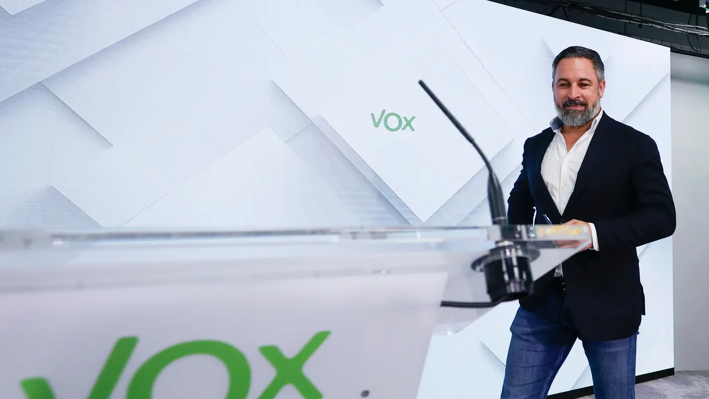 El líder de Vox, Santiago Abascal El líder de Vox, Santiago Abascal