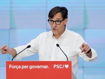 Salvador Illa durante su intervención en el nuevo Consejo Nacional 