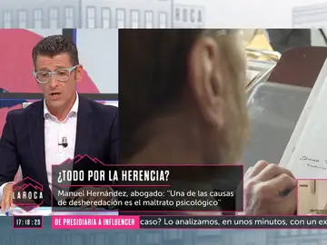 Manuel Hernández, abogado, explica qué es el dolo testamentario: &quot;Es intentar que tu padre o madre cambie su testamento&quot;