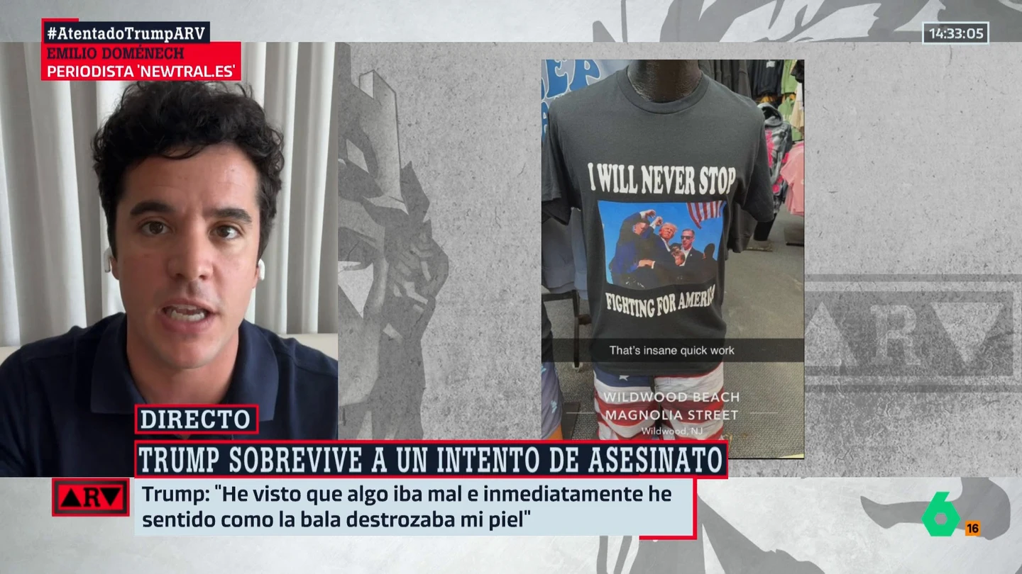 Merchandising con el intento de asesinato a Donald Trump Merchandising con el intento de asesinato a Donald Trump