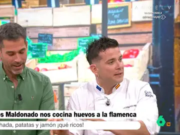Carlos Maldonado impresiona con su versión saludable de huevos a la flamenca