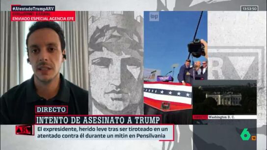 Habla un periodista que estaba a metros de Trump: "Veo su incredulidad, se echa la mano a la oreja, es un tiroteo"
