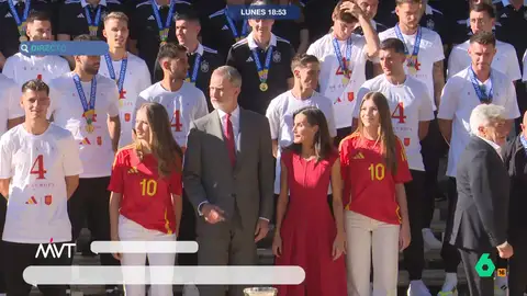 La familia real recibe en Zarzuela a los campeones de la Eurocopa