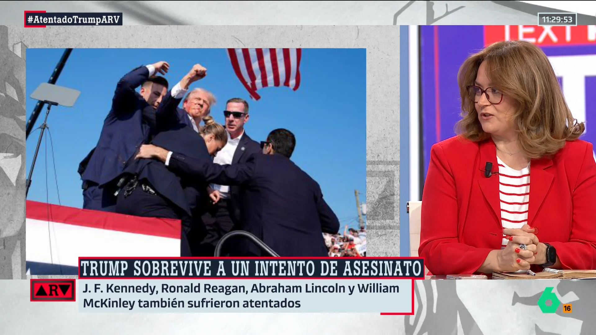 ARV- Ruth Ferrero, sobre Trump: "Sabe actuar como si estuviese en un espectáculo de televisión"