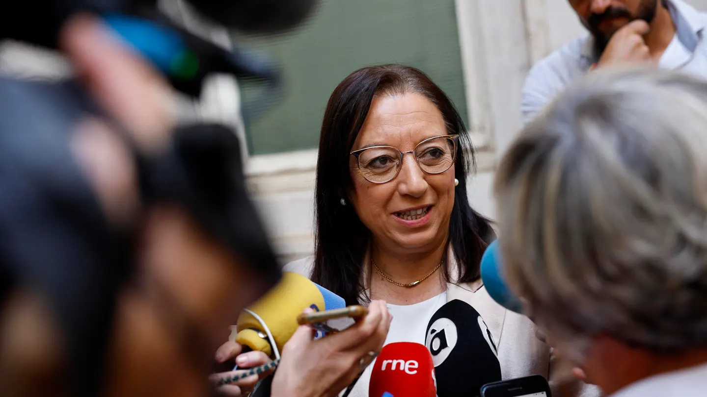 Imagen de la semana pasada de la presidenta de Les Corts Valencianes, Llanos Massó (Vox). Imagen de la semana pasada de la presidenta de Les Corts Valencianes, Llanos Massó (Vox).