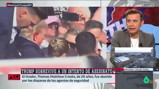 ARV- La reflexión de Pablo Pombo tras el intento de asesinato contra Trump: "¿Por qué a nadie le ha extrañado?" ARV- La reflexión de Pablo Pombo tras el intento de asesinato contra Trump: "¿Por qué a nadie le ha extrañado?"