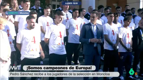 La Selección, con Pedro Sánchez en Moncloa