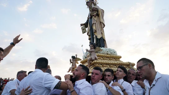 Procesión de la Virgen del Carmen del barrio de El Palo de Málaga. Procesión de la Virgen del Carmen del barrio de El Palo de Málaga.