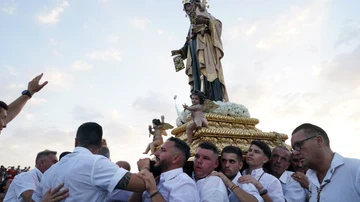 Procesión de la Virgen del Carmen del barrio de El Palo de Málaga.