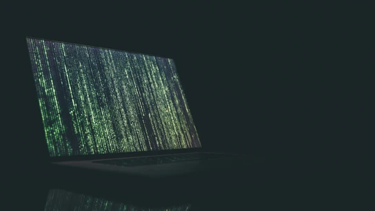 Pantalla de un ordenador con unos datos ininteligibles. Pantalla de un ordenador con unos datos ininteligibles.