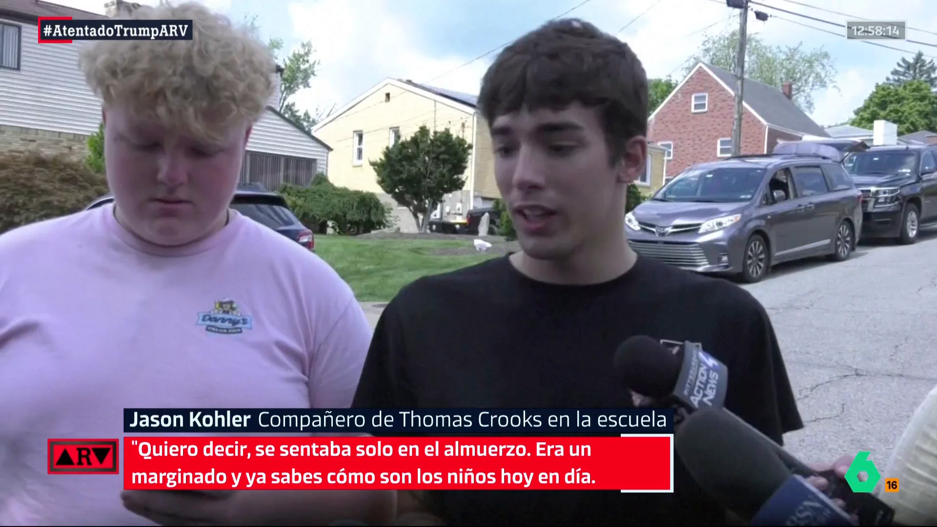 ARV- Los compañeros de Thomas Crooks relatan que sufría acoso: "Era un marginado" ARV- Los compañeros de Thomas Crooks relatan que sufría acoso: "Era un marginado"
