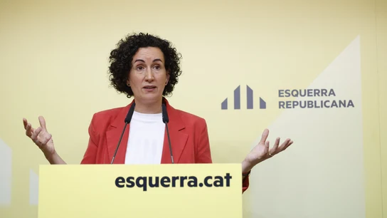 La secretaria general de ERC, Marta Rovira, tras la reunión con su Ejecutiva tras su retorno a España el pasado viernes. La secretaria general de ERC, Marta Rovira, tras la reunión con su Ejecutiva tras su retorno a España el pasado viernes.