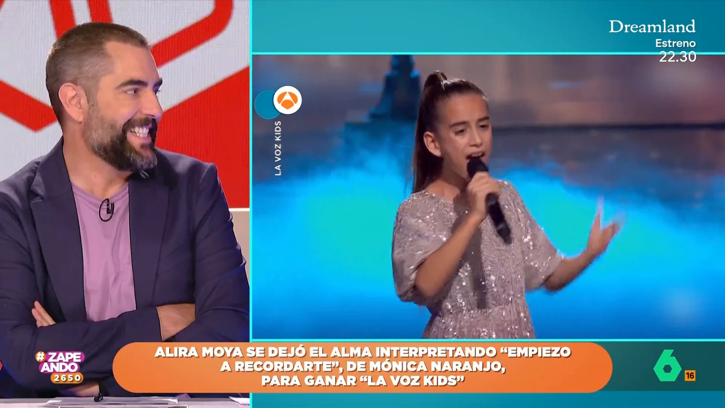 Dani Mateo se queda sin palabras con la ganadora de La Voz Kids: "Quedaos con su cara porque llenará estadios" Dani Mateo se queda sin palabras con la ganadora de La Voz Kids: "Quedaos con su cara porque llenará estadios"