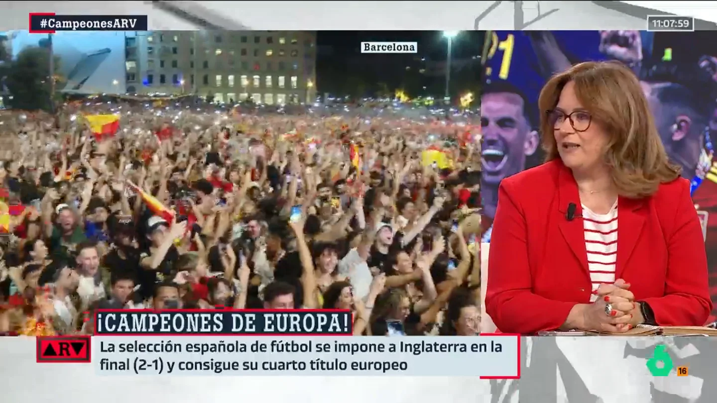 ARV- Ruth Ferrero destaca que no todos se alegran de la victoria de España y su diversidad: "Abascal lo ha celebrado con un vídeo de Bisbal" ARV- Ruth Ferrero destaca que no todos se alegran de la victoria de España y su diversidad: "Abascal lo ha celebrado con un vídeo de Bisbal"
