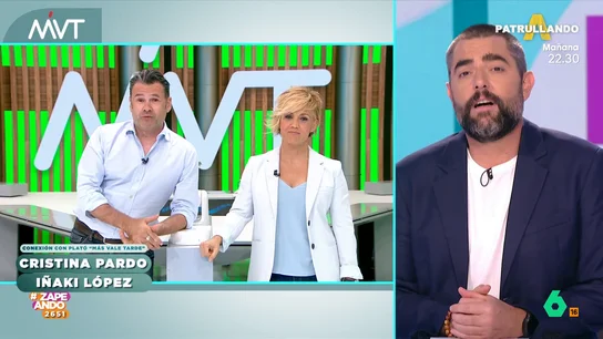 Iñaki López, a Dani Mateo: "Los monos de Gibraltar ya estarán organizados en banda criminal" "Yo a ver los monos, con los de Desokupa y si no, no subo", afirma Iñaki López, que junto a Cristina Pardo y Dani Mateo analizan el pequeño conflicto diplomático con Gibraltar tras los cánticos de ayer de los jugadores de la selección española.
