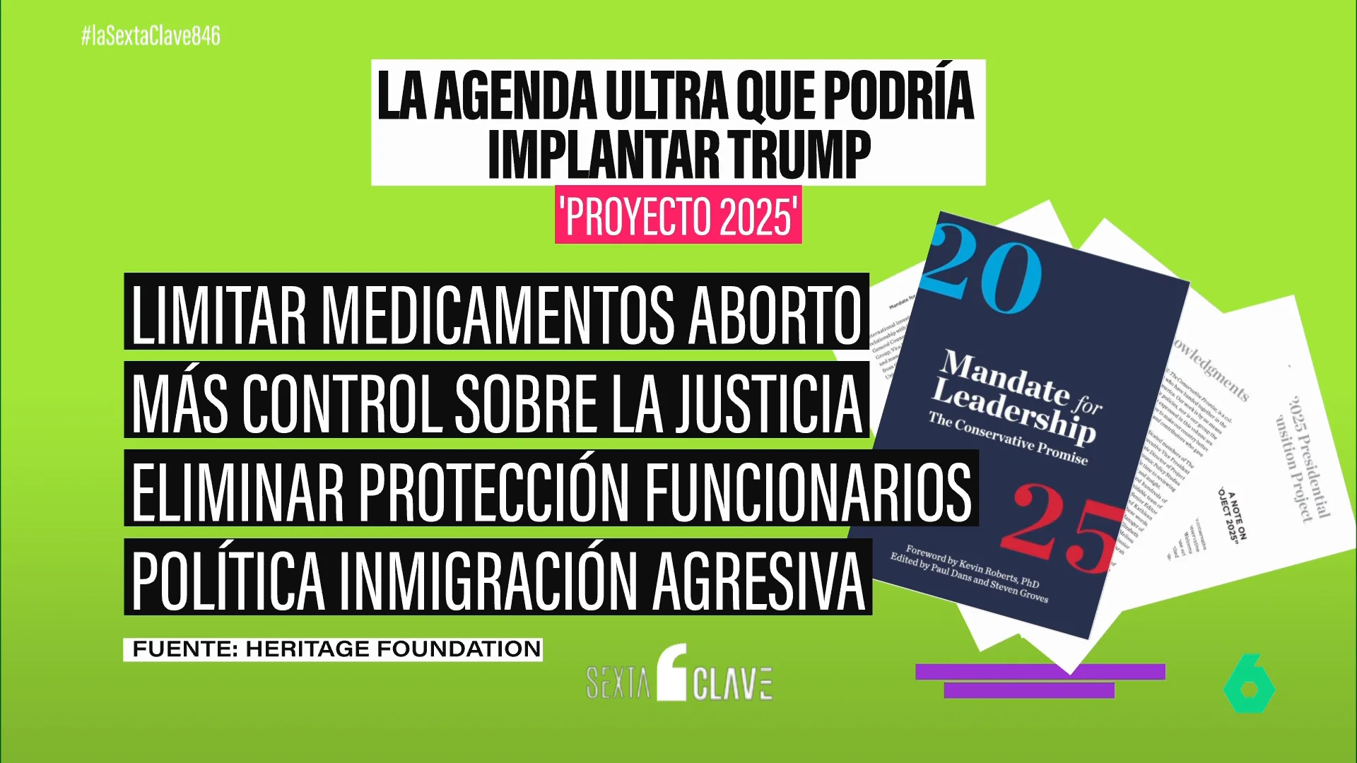 El 'Proyecto 2025', el plan ultraconservador que podría definir el retorno de Donald Trump a la Casa Blanca
