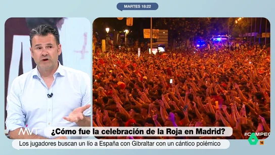 Iñaki López responde a Almeida sobre el cántico de Gibraltar "Almeida confunde sus sueños húmedos con una elegancia que hay que tener con Inglaterra", comenta Iñaki López en este vídeo sobre los saltos de Almeida mientras la selección cantaba "Gibraltar es español" y su justificación de hoy.