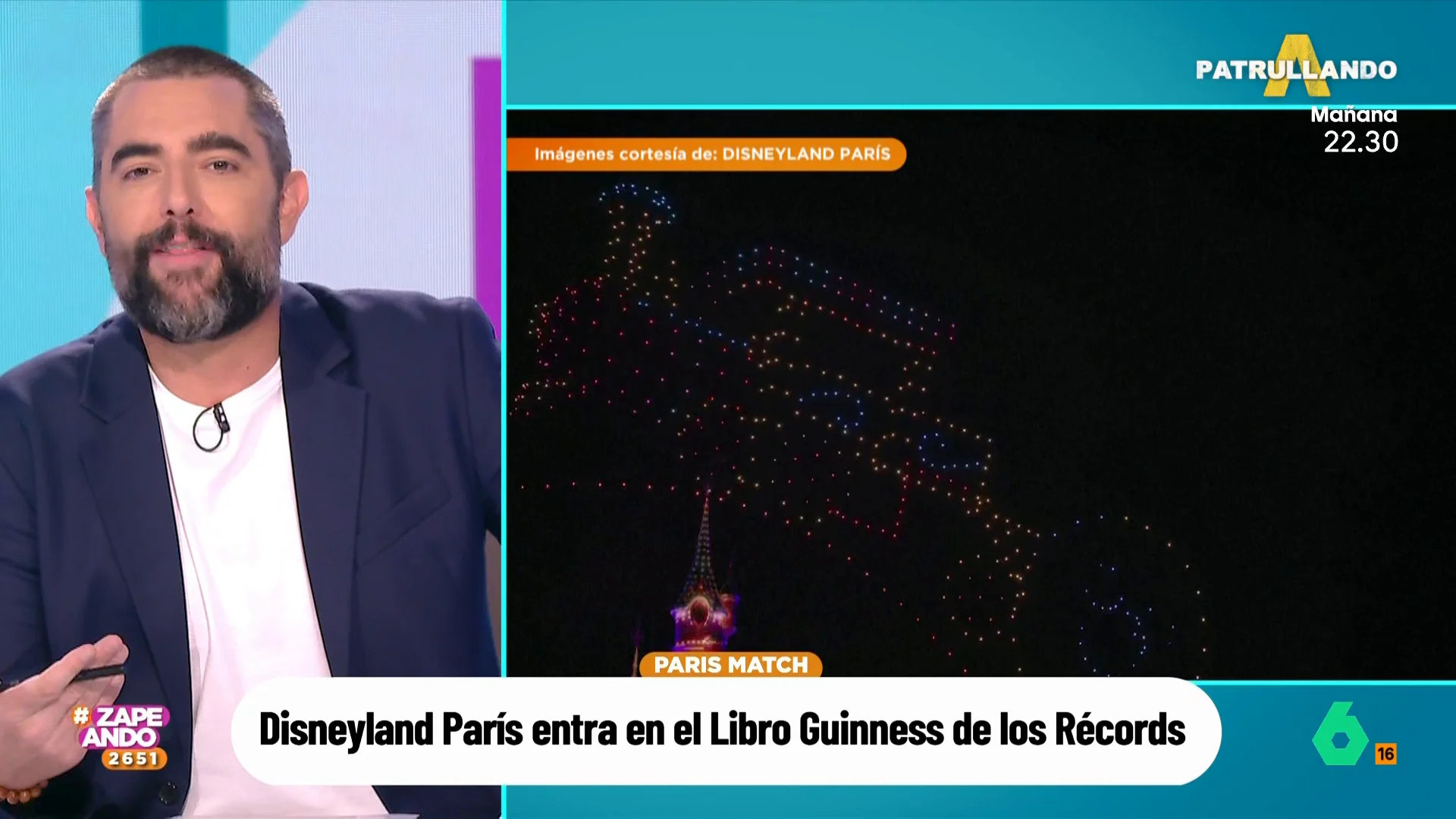 Dani Mateo se queda sin palabras tras ver el espectáculo de Disneyland Paris: "Si voy ahora, quiero ver eso"