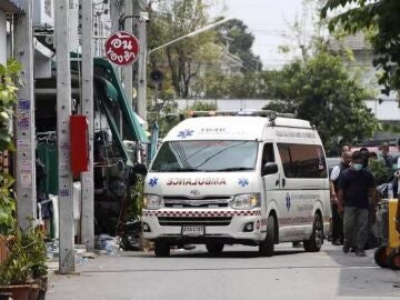 Una ambulancia en Tailandia.