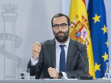 El ministro de Economía, Comercio y Turismo, Carlos Cuerpo, durante una rueda de prensa posterior al Consejo de Ministros.