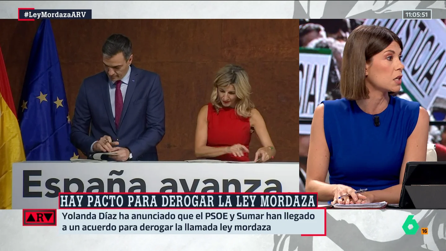 ARV- Ainhoa Martínez ve un "giro estratégico" en el PSOE: "Se está dando mucha visibilidad a Sumar" ARV- Ainhoa Martínez ve un "giro estratégico" en el PSOE: "Se está dando mucha visibilidad a Sumar"