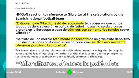 "Gibraltar es español", el cántico de la selección española que el Gobierno del Peñón califica de "rancio y ofensivo"