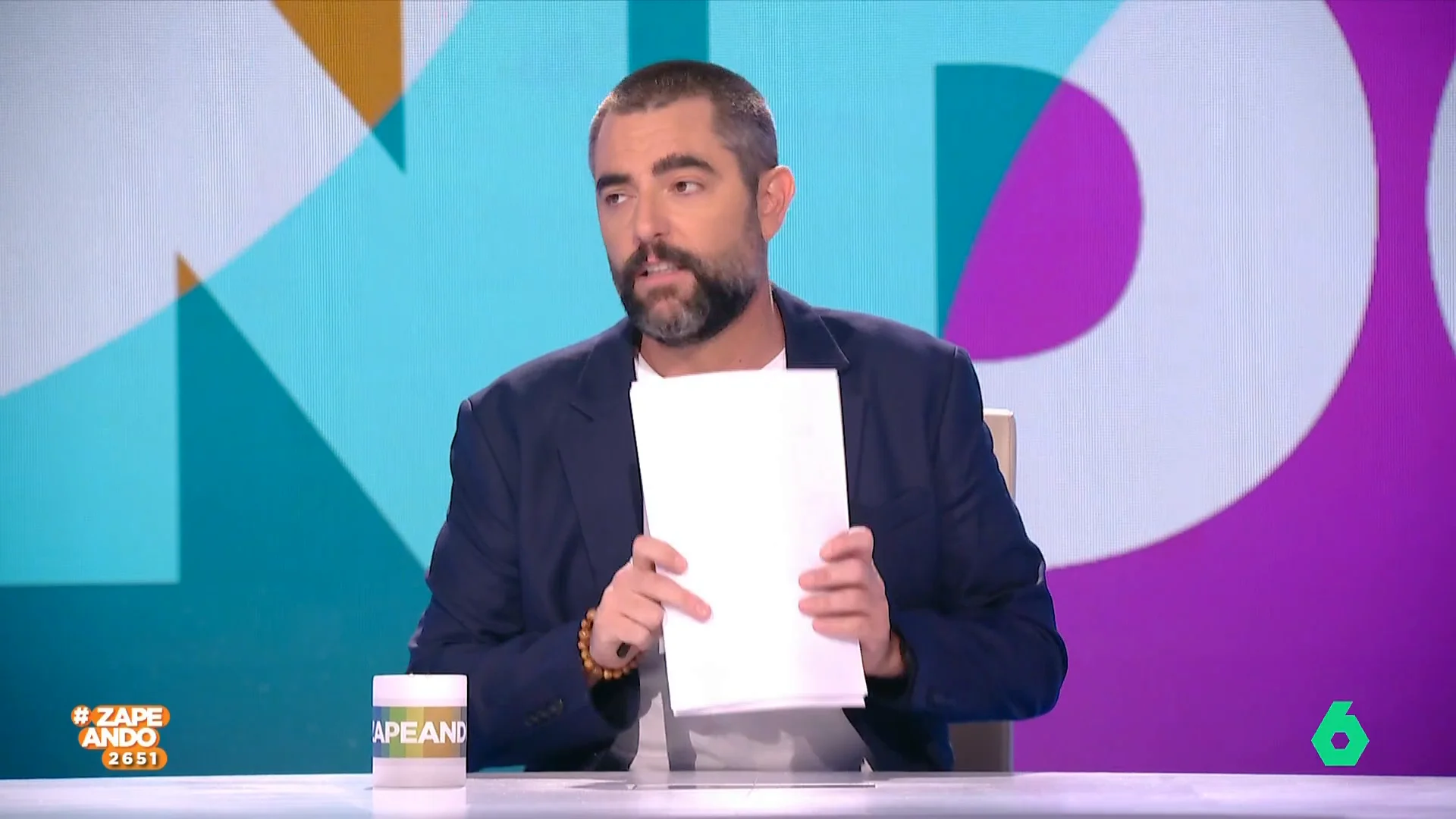 Dani Mateo se mosquea tras ver que le toca hablar de Mbappé: "¿Por qué me ponéis a mí esta parte?"