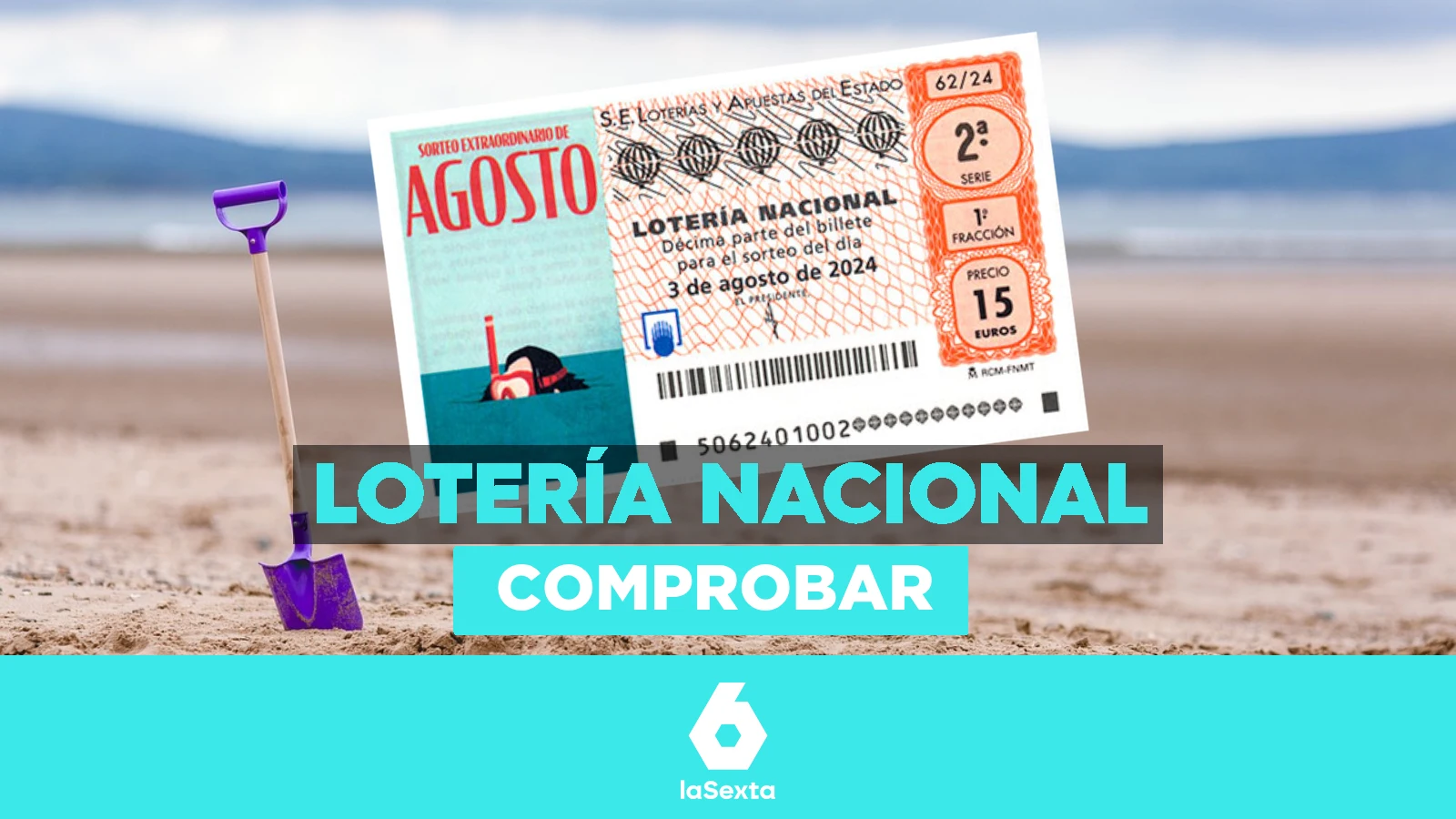 Lotería Nacional de Agosto 2024 | Comprobar