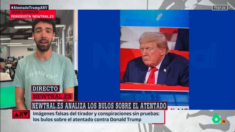 ARV- Imágenes falsas del tirador o Trump dormido: los bulos sobre el atentado al expresidente de EEUU