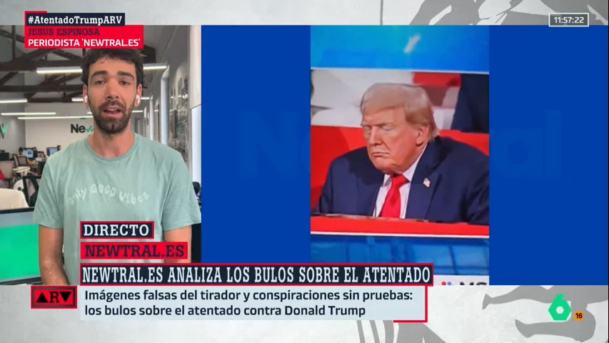 ARV- Imágenes falsas del tirador o Trump dormido: los bulos sobre el atentado al expresidente de EEUU