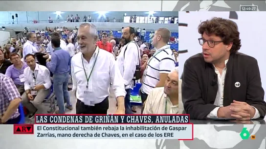 ARV- Fernando Berlín, tras la decisión del Tribunal Constitucional: "Ni Chaves ni Griñán se merecían el paso a prisión" ARV- Fernando Berlín, tras la decisión del Tribunal Constitucional: "Ni Chaves ni Griñán se merecían el paso a prisión"
