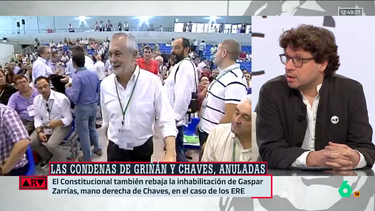 ARV- Fernando Berlín, tras la decisión del Tribunal Constitucional: "Ni Chaves ni Griñán se merecían el paso a prisión"