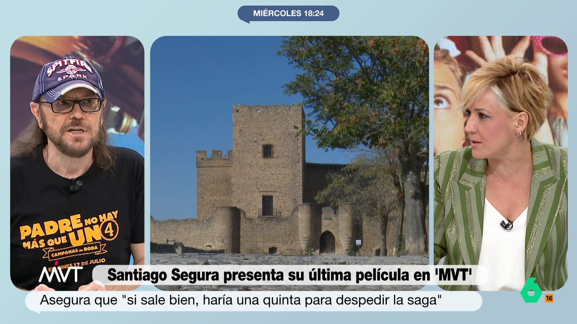 Santiago Segura aprovecha su visita a Más Vale Tarde para presentar 'Padre no hay más que uno 4: Campanas de boda' para explicar su participación en la compra del castillo de Pedraza: "La idea es rehabilitarlo y que la gente lo visite".